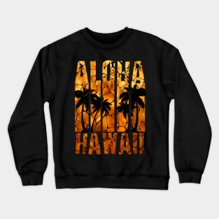 Aloha Hawaii Vintage Retro Crewneck Sweatshirt